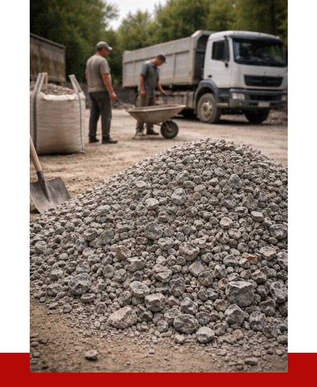 Гранитный щебень фракция 20-40 в Лянторе от 3276 руб. ПРОНЕРУДЛнт