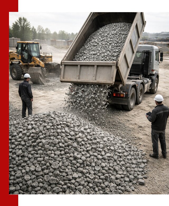 Доставка гранитного щебня фракции 20-40 в Лянторе