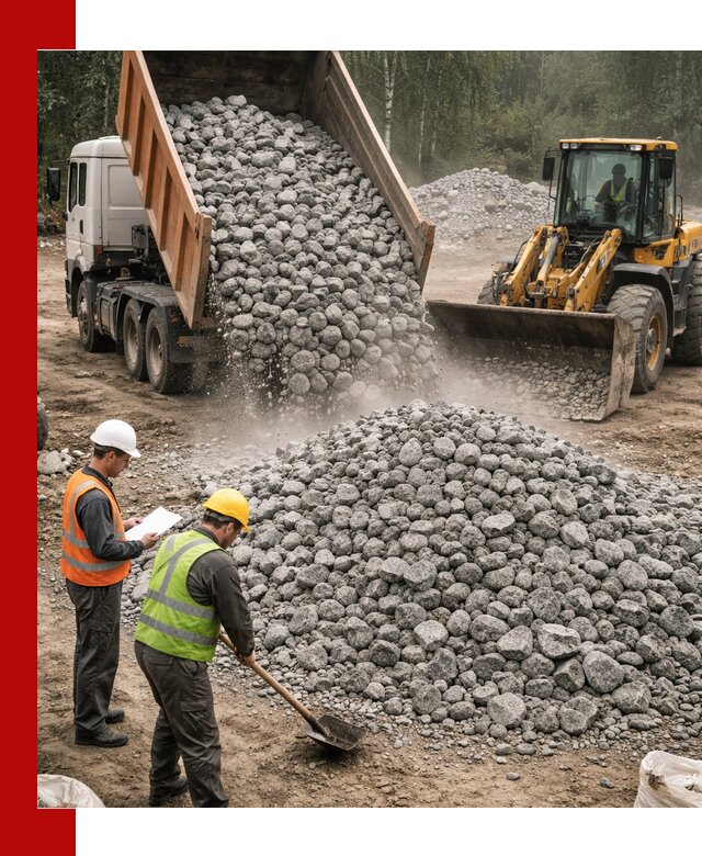 Гранитный щебень фракция 70-150 доставка в Лянторе