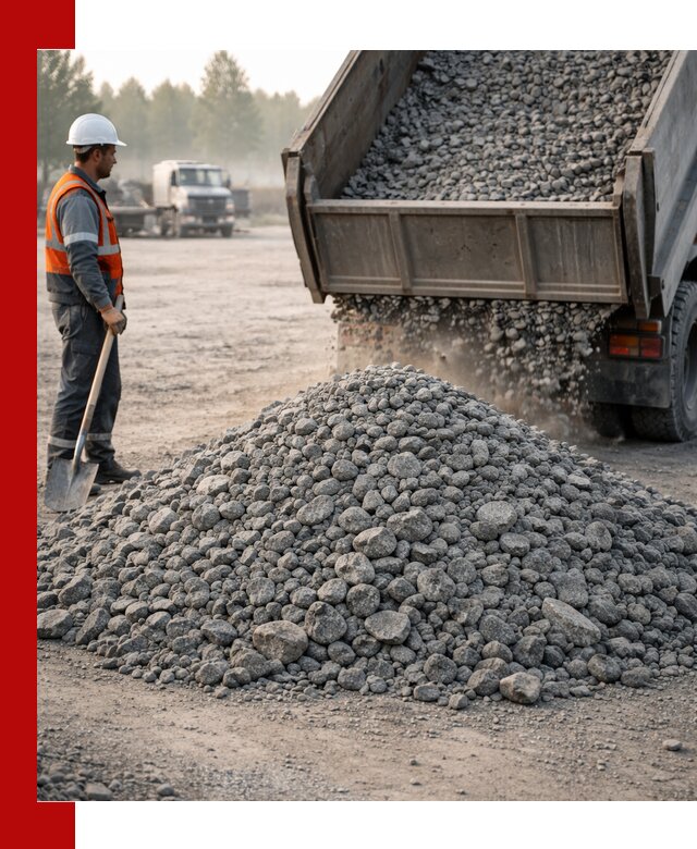 Гранитный щебень фракции 100–201 для строительства в Лянторе