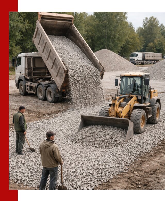 Купить гравийный щебень фракция 20-40 в Лянторе с доставкой