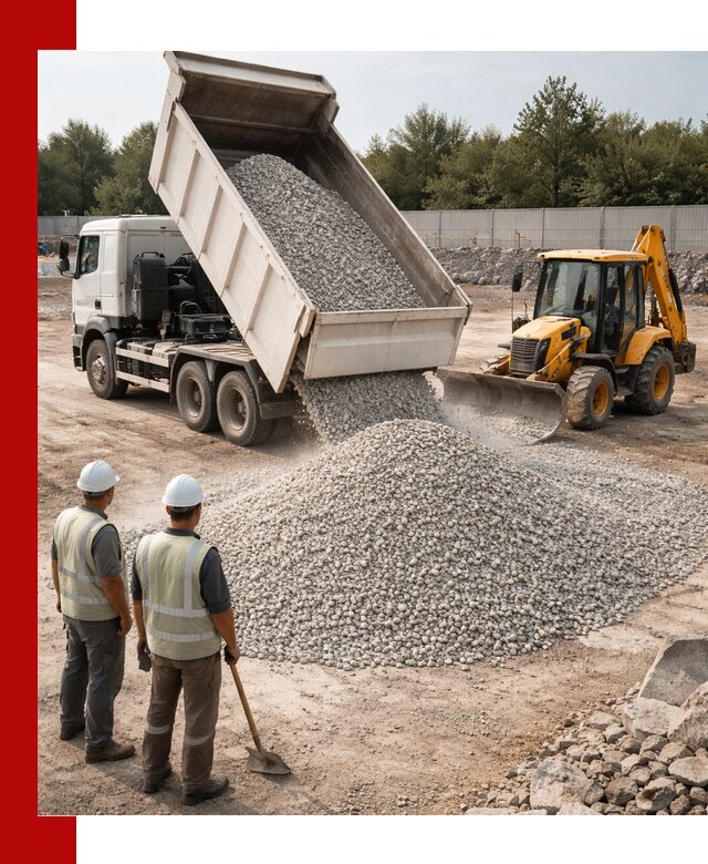 Купить известняковый щебень фракции 5–10 мм с доставкой в Лянторе