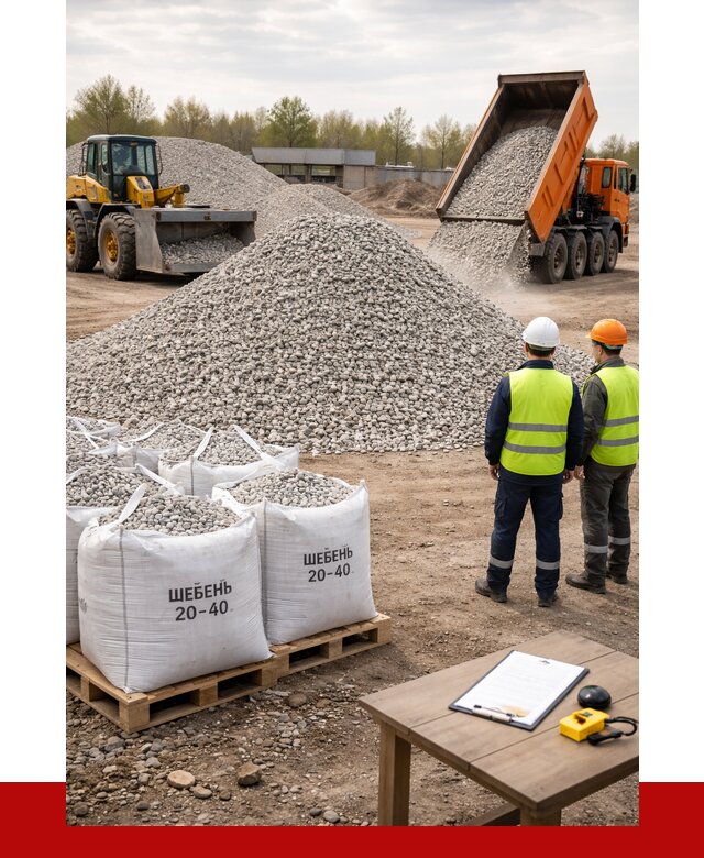 Известняковый щебень 20-40 в Лянторе от 2150 р. ПРОНЕРУДЛнт
