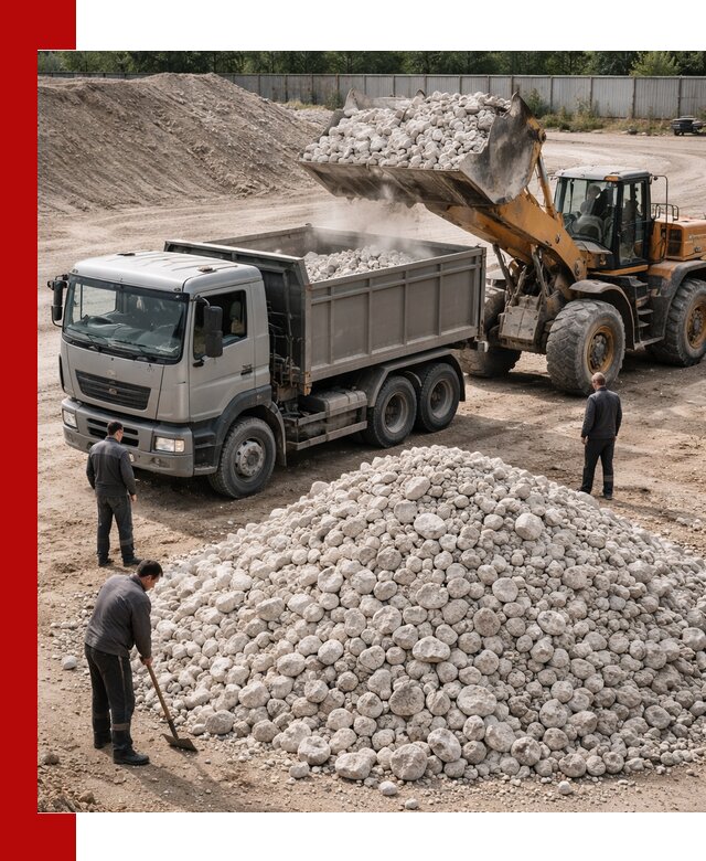 Известняковый щебень фракция 70–150 с доставкой в Лянторе