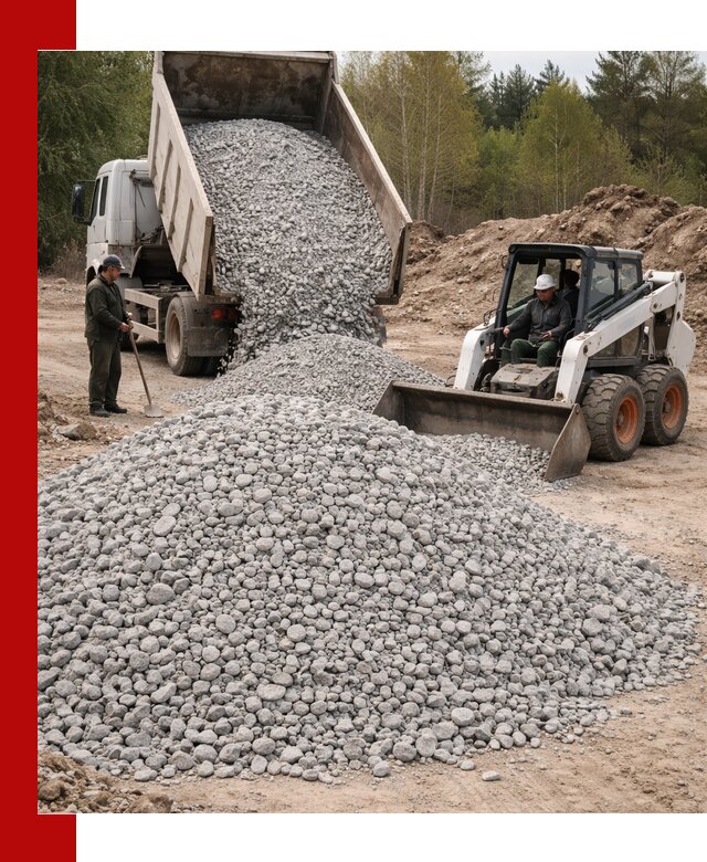 Доставка доломитового щебня в Лянторе напрямую от карьера