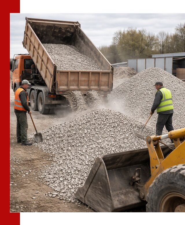 Доломитовый щебень фракции 5-20 с доставкой в Лянторе