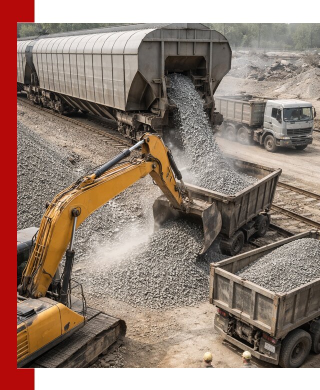 Доставка железнодорожного щебня в Лянторе крупными партиями быстрого отгруза