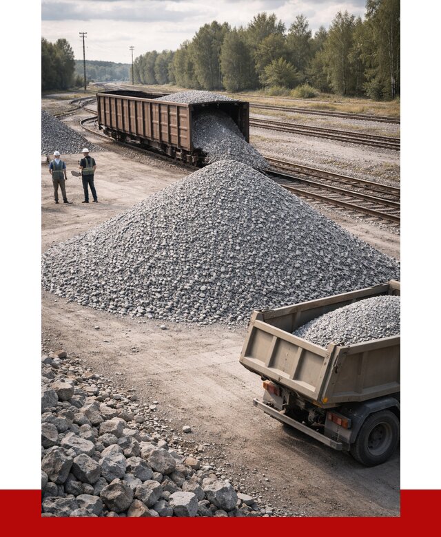 Железнодорожный щебень 20-60 в Лянторе от 1740 р. | ПРОНЕРУДЛнт