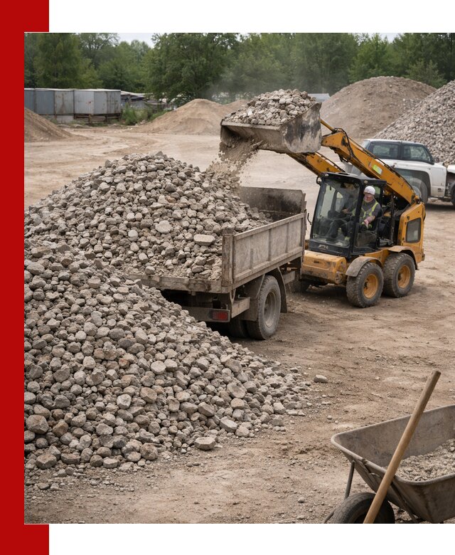 Доставка вторичного щебня в Лянторе для строительных работ