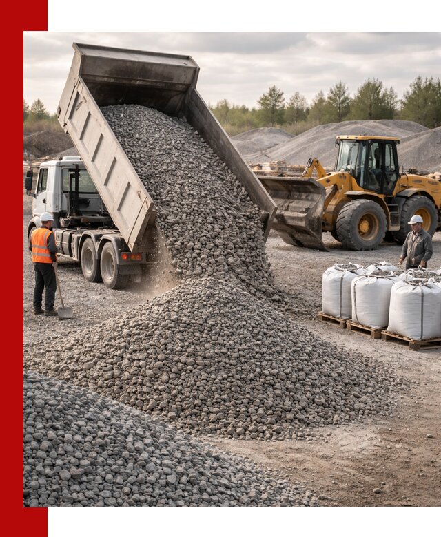 Бетонный щебень фракция 5–20 с доставкой в Лянторе