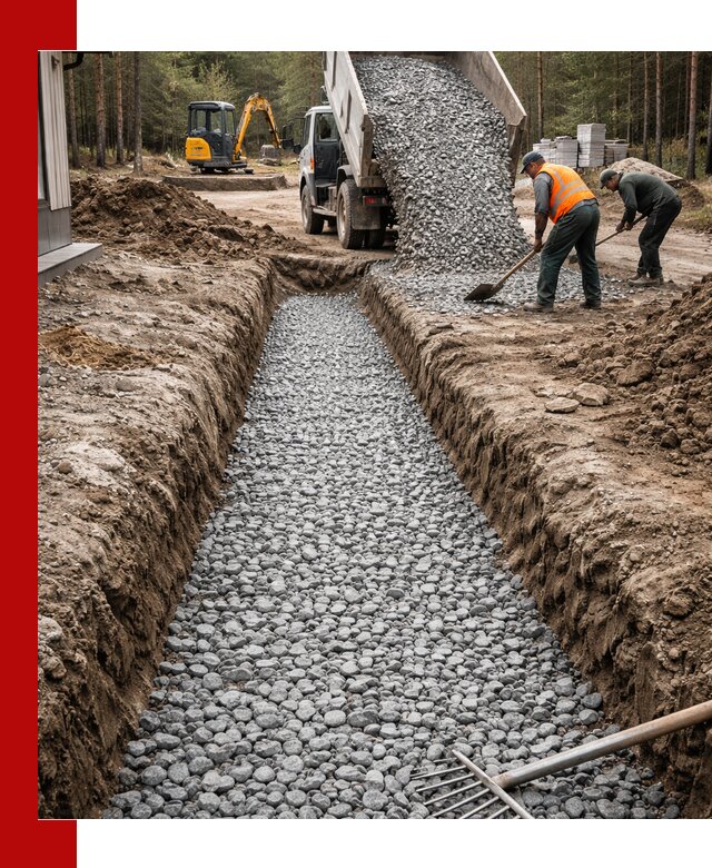 Щебень для дренажа с доставкой в Лянторе высокого качества