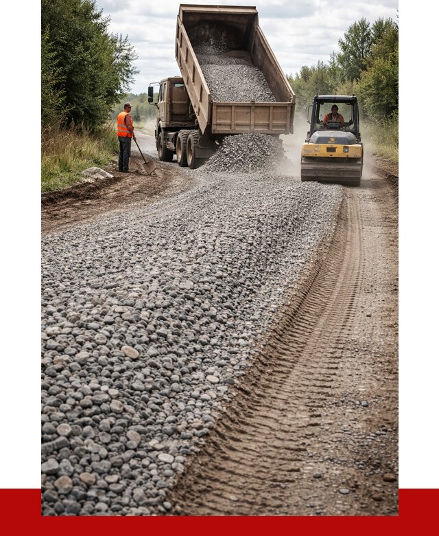 Щебень для отсыпки дороги в Лянторе от 2764 р. ПРОНЕРУДЛнт