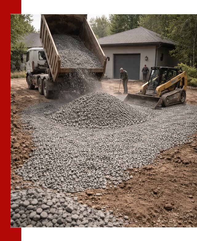 Щебень для парковки в Лянторе: доставка и укладка качественного материала