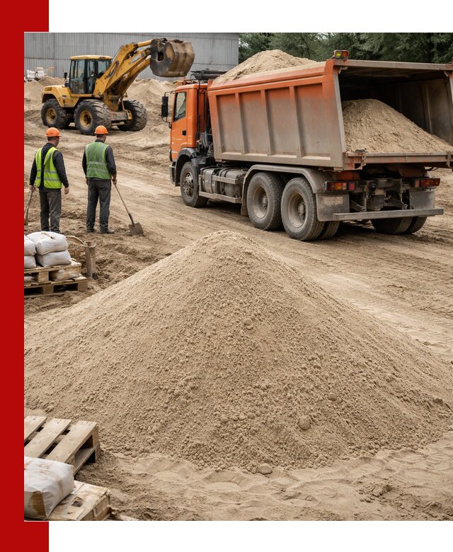 Доставка и продажа мытого речного песка в Лянторе