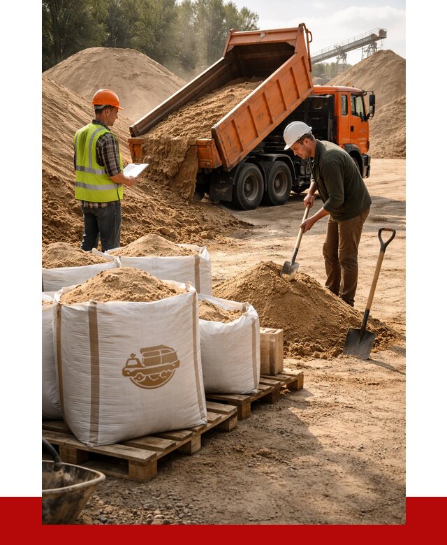 Строительный песок в Лянторе от 2252 р. с доставкой, ПРОНЕРУДЛнт