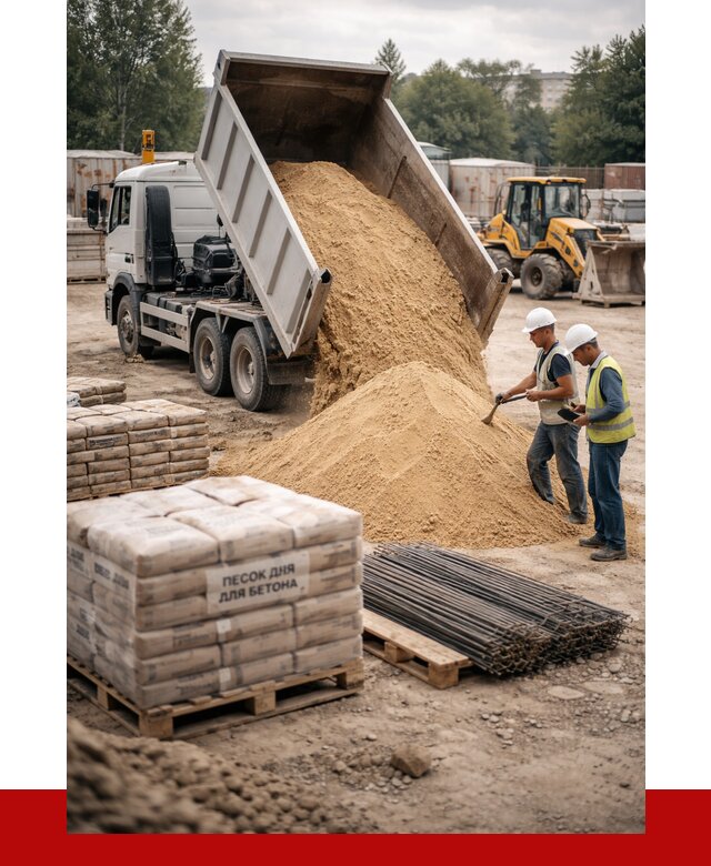 Песок для бетона в Лянторе от 2559 р. с доставкой, ПРОНЕРУДЛнт