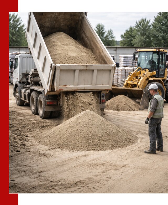 Поставка и доставка песка для бетона в Лянторе