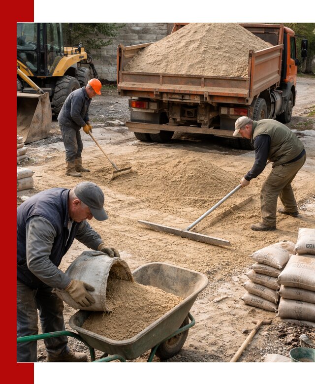 Поставка песка для стяжки в Лянторе с быстрой доставкой