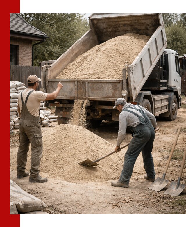Песок для штукатурки с доставкой в Лянторе качественный и чистый