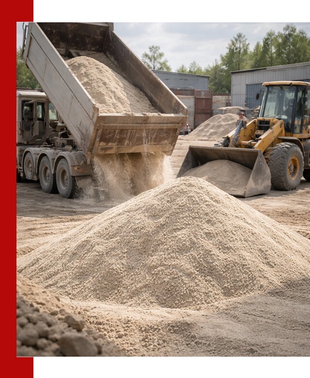 Кварцевый песок с доставкой в Лянторе для строительных работ