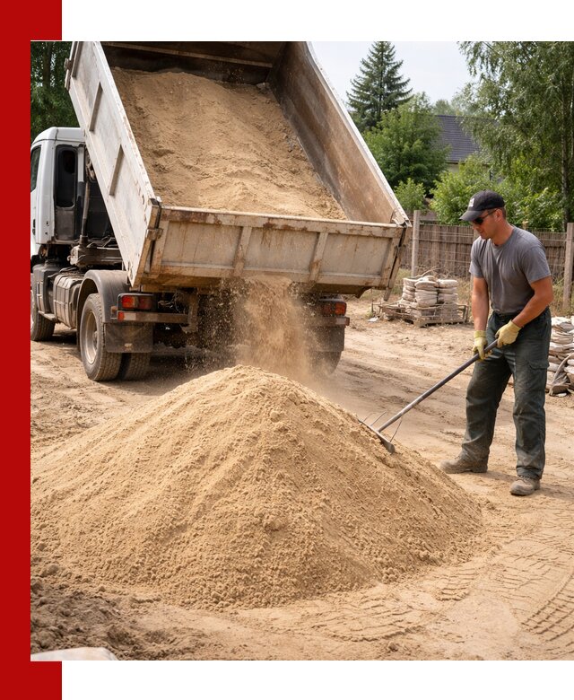 Доставка сухого песка самосвалами в Лянторе