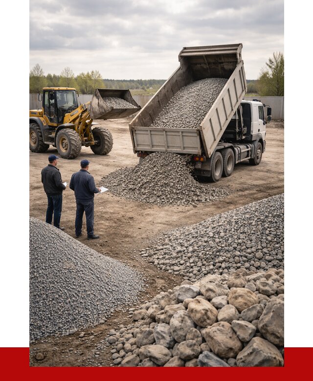 Гравий и камень с доставкой в Лянторе от 4300 р. - ПРОНЕРУДЛнт