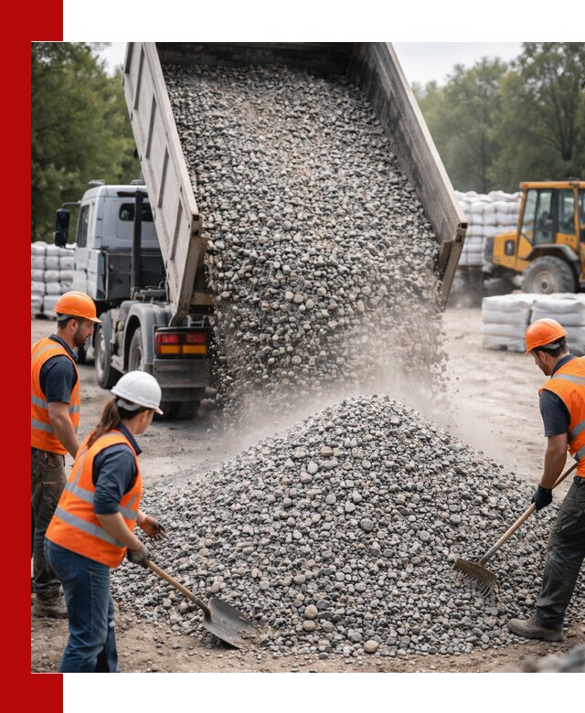 Доставка гравия и камня в Лянторе оптом и в розницу