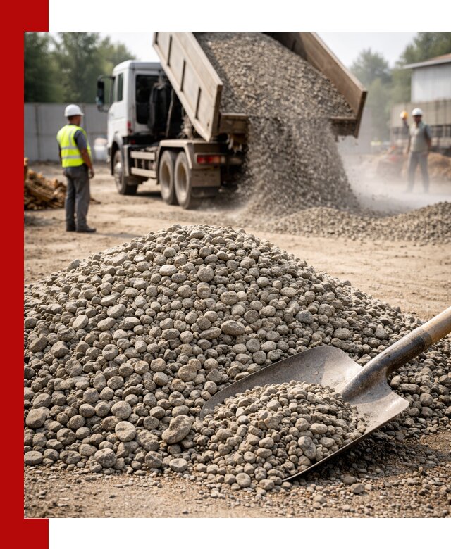 Доставка гравия фракции 20-40 в Лянторе с самосвалами