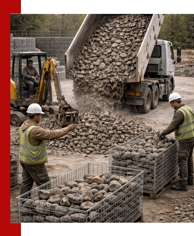 Камень для габионов фракция 100–201 в Лянторе