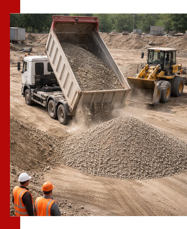 Щебень с песком (ЩГПС С2) с доставкой в Лянторе