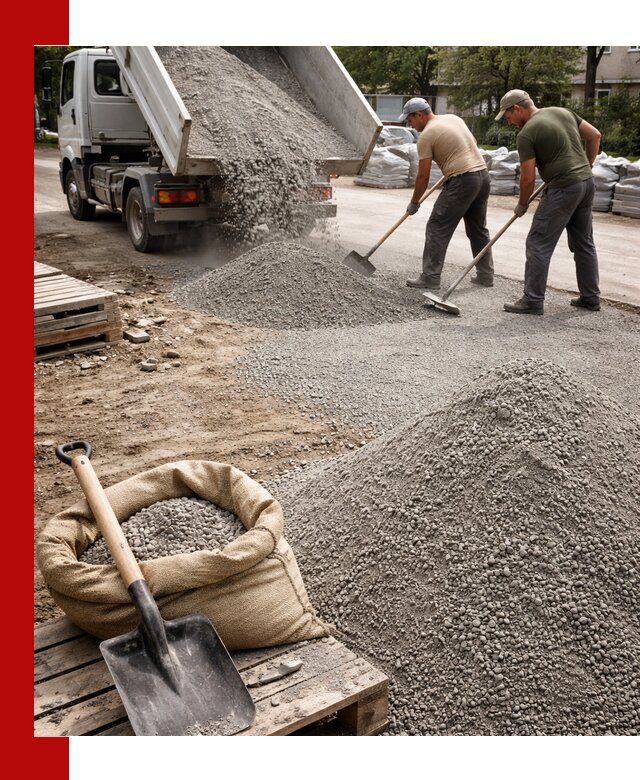 Отсев для тротуарной плитки в Лянторе — доставка и укладка