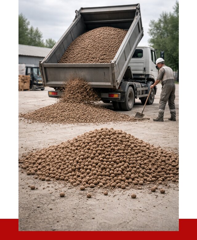 Керамзит с доставкой в Лянторе от 4300 р. за м3 | ПРОНЕРУДЛнт