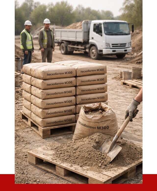 Пескобетон М300 в Лянторе с доставкой от 4760 р. за куб | ПРОНЕРУДЛнт
