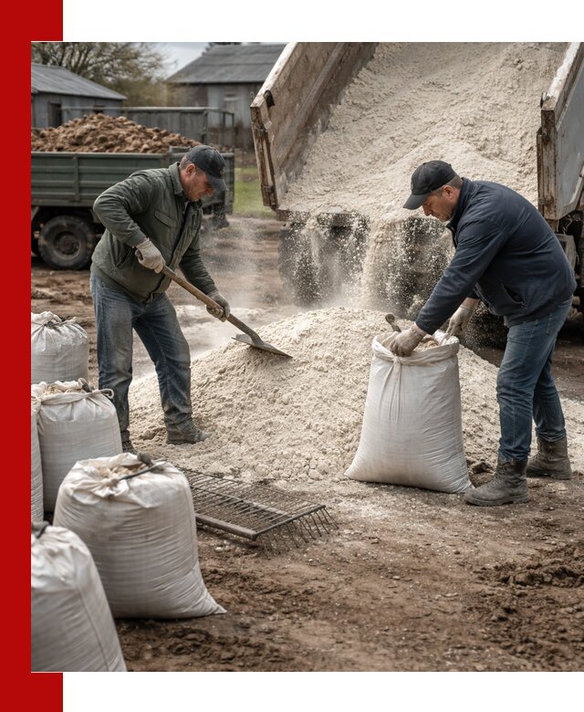 Доставка извести пушонки в Лянторе оптом и мелким оптом