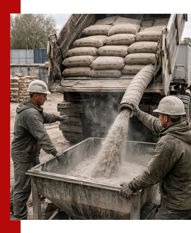 Доставка цемента М400 в Лянторе оптом и в розницу