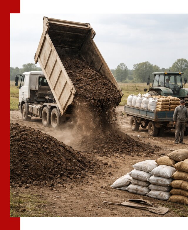Доставка грунта и удобрений оптом в Лянторе для сельхоз и строительства