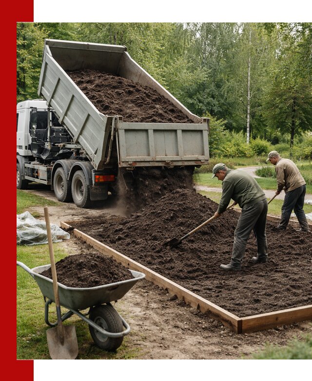 Доставка грунта для озеленения и благоустройства в Лянторе