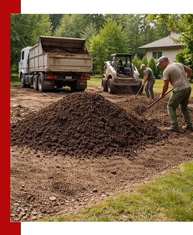 Доставка и укладка грунта для газона в Лянторе