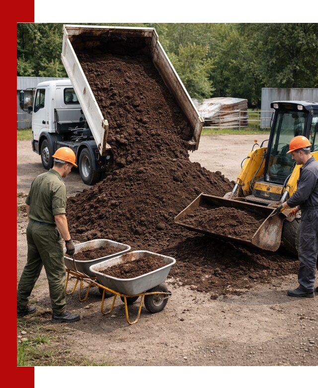 Доставка торфо-земляной смеси в Лянторе для огорода и ландшафта