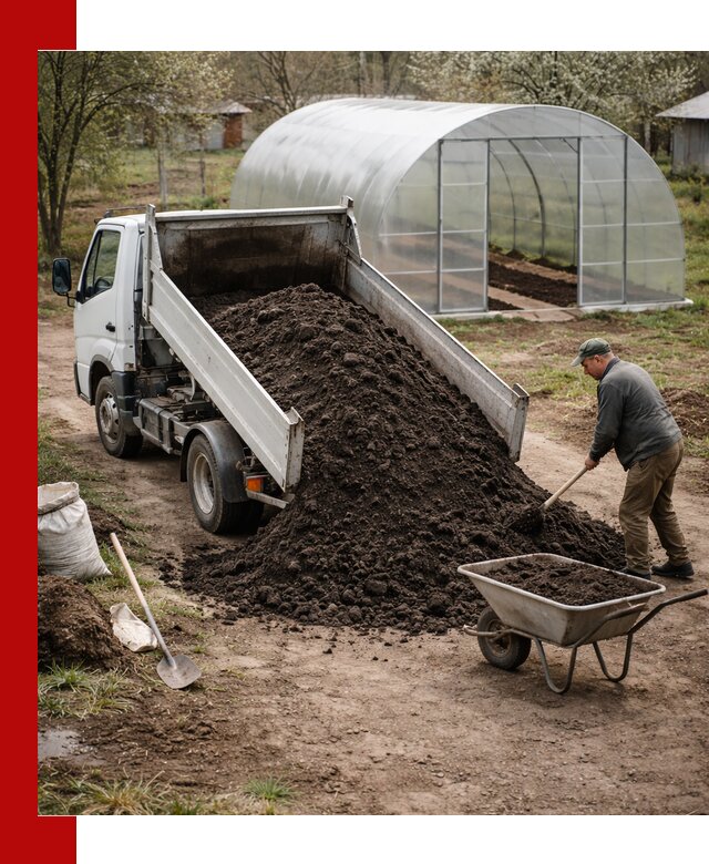 Чернозем для теплицы с доставкой в Лянторе