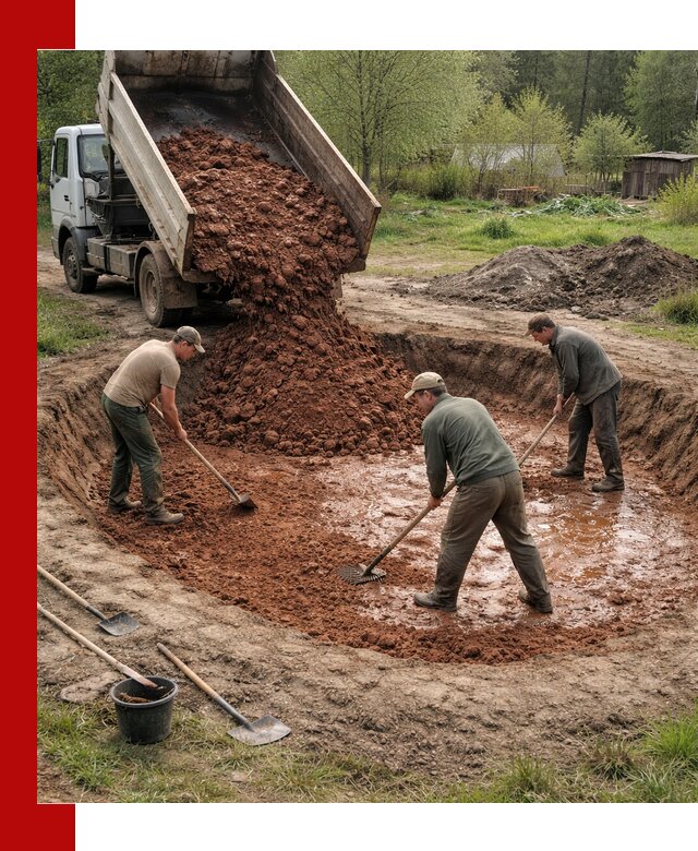 Купить качественную глину для пруда в Лянторе