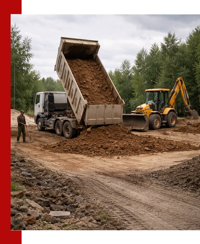 Доставка суглинка самосвалами в Лянторе подсыпка и планировка