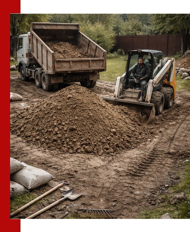 Суглинок для планировки участков в Лянторе с доставкой и выгрузкой