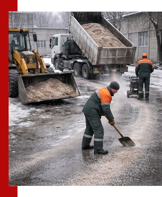 Реагент против гололеда с доставкой и нанесением в Лянторе