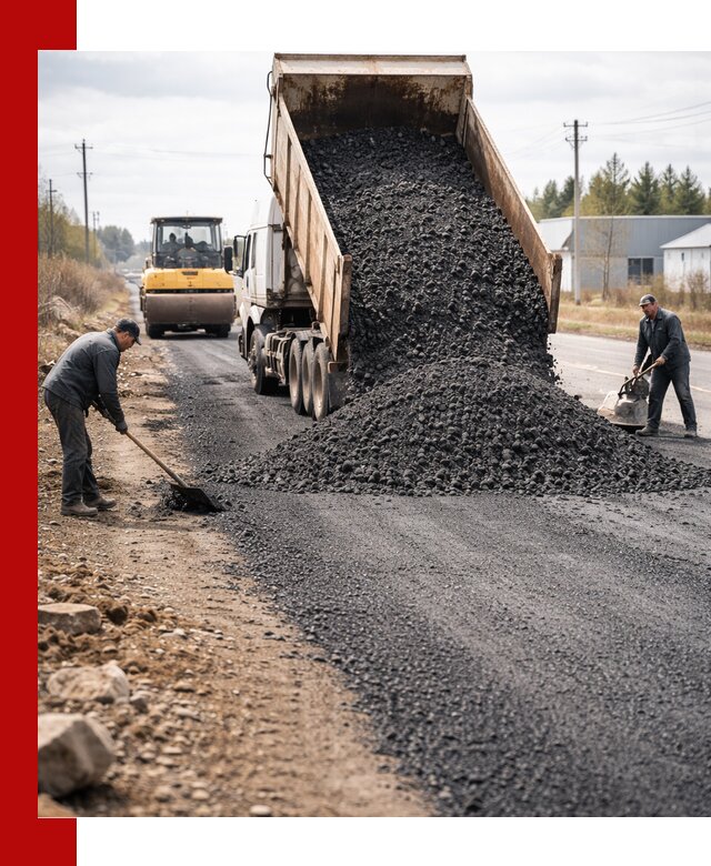 Асфальтовая крошка для дорог в Лянторе — поставка и доставка