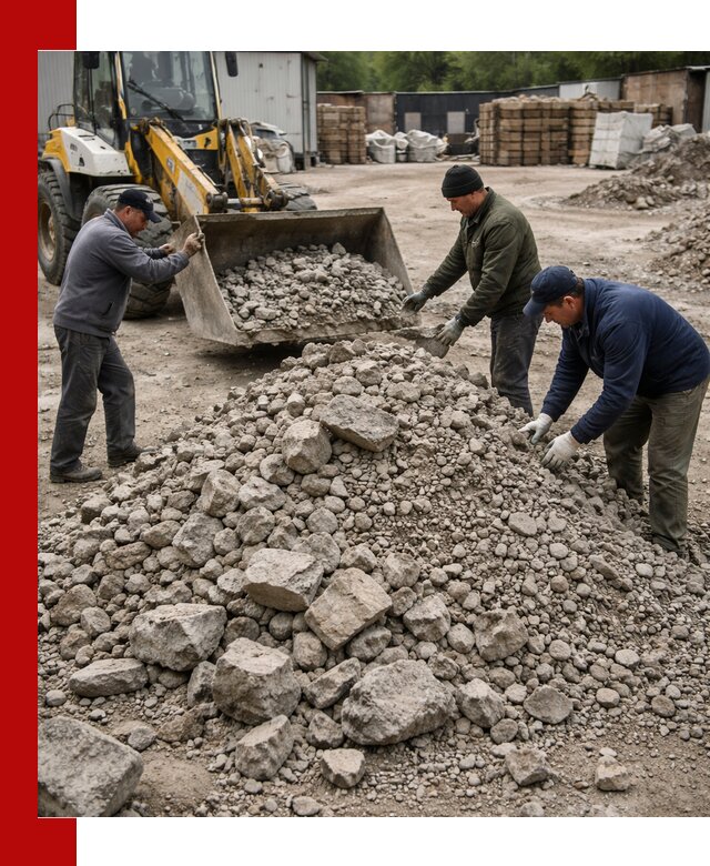 Демонтаж и вывоз бой бетона в Лянторе