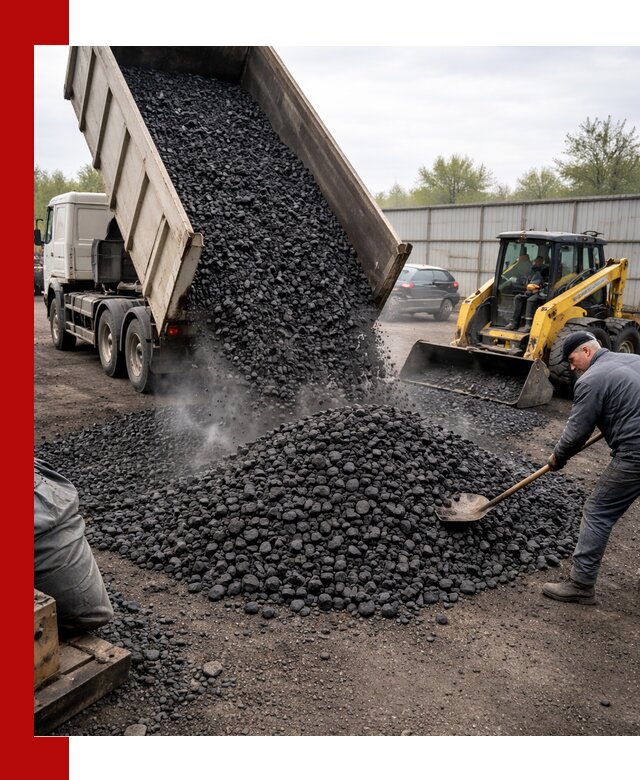 Доставка угля орех в Лянторе оптом и в розницу