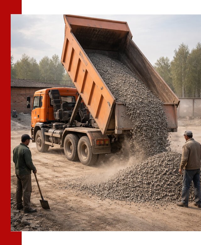 Доставка самосвалом 20 м3 в Лянторе быстро и надежно