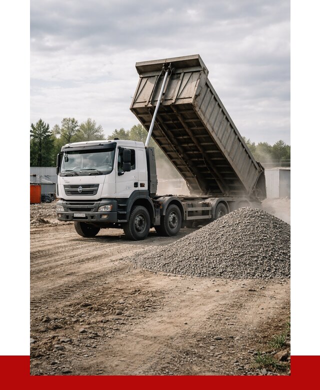 Доставка самосвалом 40 кубов в Лянторе от 9213 р. | ПРОНЕРУДЛнт