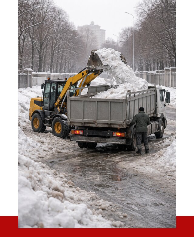 Вывоз снега с погрузкой в Лянторе от 3583 р. ПРОНЕРУДЛнт